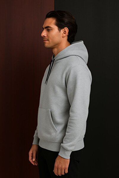 ELZE MODA Premium Quality Unisex Hooded Drawstring Oversize Sweatshirt