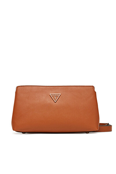 Guess Γυναικεία Τσάντα Χειρός Καφέ HWNG9669120