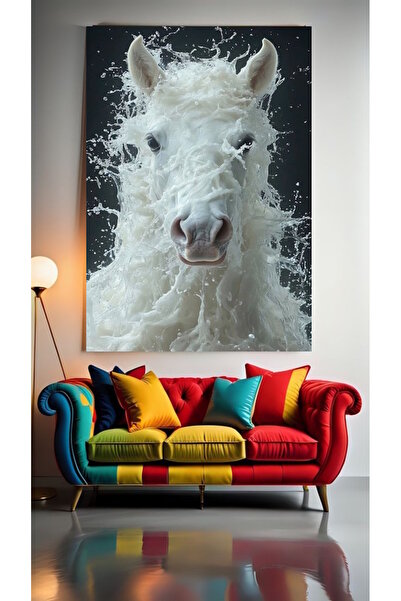 özkacar CALUL ALB, DAR ABSTRACT V1 Tablou pe pânză pentru decorarea casei, pe...
