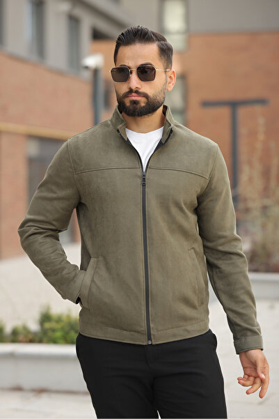 BASEL.CO Βασικό ανοιξιάτικο σουέτ μπουφάν - Απλό και κομψό στυλ