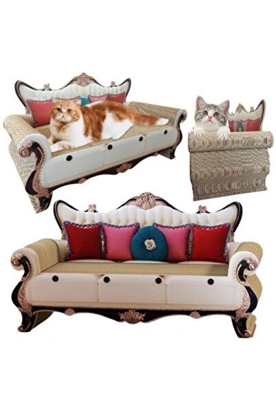 JollyMag Canapea pentru pisici cu zonă de zgârieturi și joacă, KOT 19