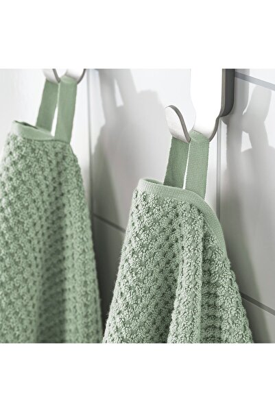IKEA GULVIAL Bath towel, pale grey-green, 70 x 140 cm