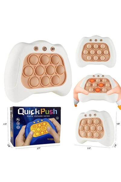 MorFansi Electronic Pop It Toy, MorFansi, Automatic, Push Bubble, Interactive, Stress Relief, 3+ Years, White