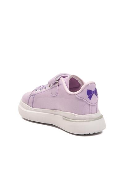 WALKWAY 2540-26K P Lilac Patent Leather-Silvery Children's Sports Shoes Ruffon
