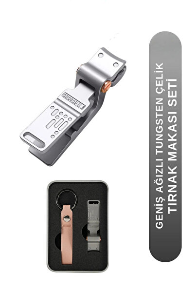 Fontenay Paris Stainless Steel Mini Nail Clippers with Extra Wide Jaws - Keychain Gift