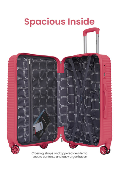 PARAJOHN 3-Piece ABS Hardshell Luggage Set – Small 10KG, Medium 20KG & Large 30KG Spinner Trolley