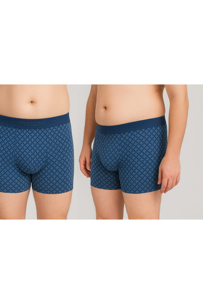 Mercan Product Name: Patterned Lycra Cotton Printed Men's Boxer-Stoa