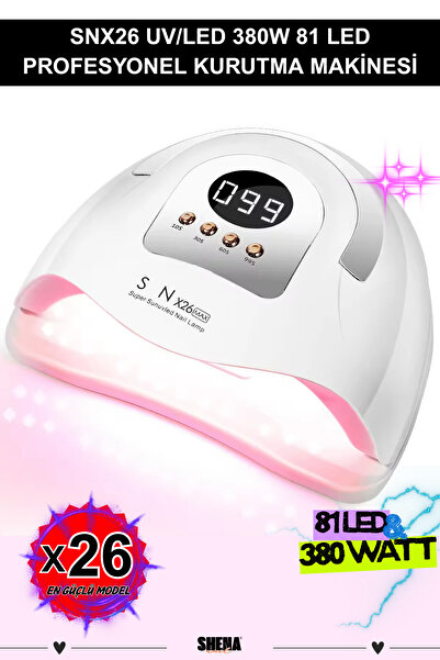 Shena SN x26 UV/LED Tırnak Kurutucu 81 Led 380W - Protez Tırnak & Kalıcı Oje ...