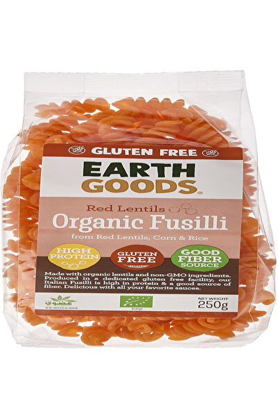 Earth Goods Organic GF - Red Lentil Fusill 250 g X 5