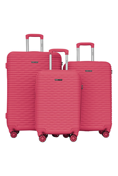 PARAJOHN 3-Piece ABS Hardshell Luggage Set – Small 10KG, Medium 20KG & Large 30KG Spinner Trolley