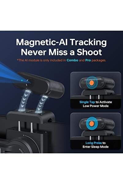 ZHIYUN Smooth-5S AI [Official] Smartphone Gimbal, Stabiliser Smartphone 3-Axis, Mobile Phone Gimbal