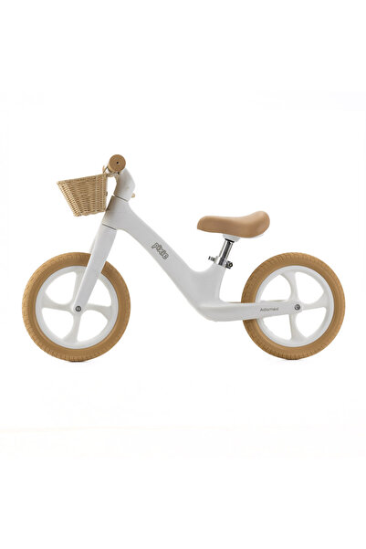 ADAMEX Pixie balance bike without pedals, basket, retro design, adjustable saddle, 2-6 years, EN71 tested