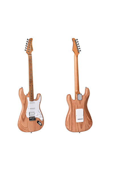 Kaysen KST-213 Mat Naturel Elektro Gitar | ST Kasa HSS Manyetik