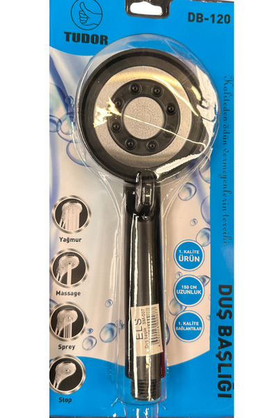 TUDOR DUŞ BAŞLIĞI SİYAH VKM DB-120