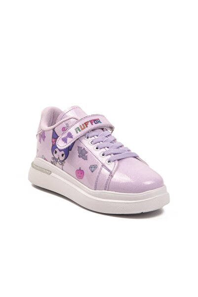 WALKWAY 2540-26K F Lilac Patent Leather-Silvery Children's Sports Shoes Ruffon