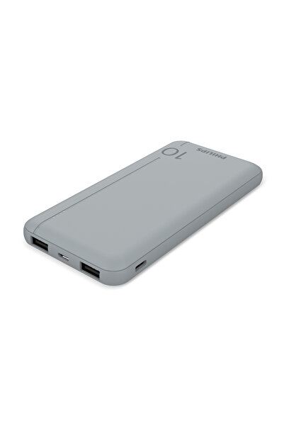 Philips DLP2810CV/00 10.000 mAh Powerbank 2xUSB-A, 1xUSB-C, Gümüş