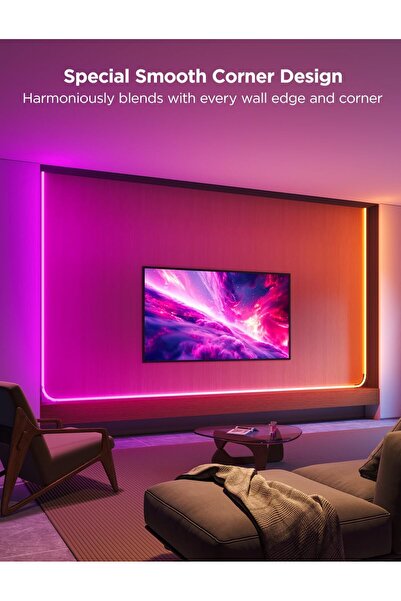 Govee Neon Rope Light for Wall Lining, LED Rope Lights Work with Matter, Google Assistant, Alexa, 16