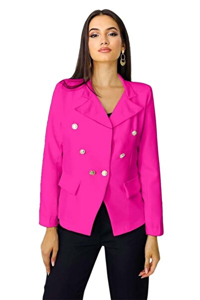 FashionForYou Zayre women's jacket, with buttonholes and decorative pockets, ...