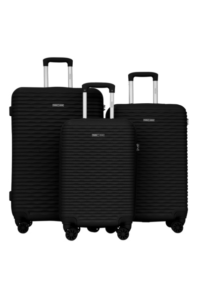 PARAJOHN 3-Piece ABS Hardshell Luggage Set – Small 10KG, Medium 20KG & Large 30KG Spinner Trolley