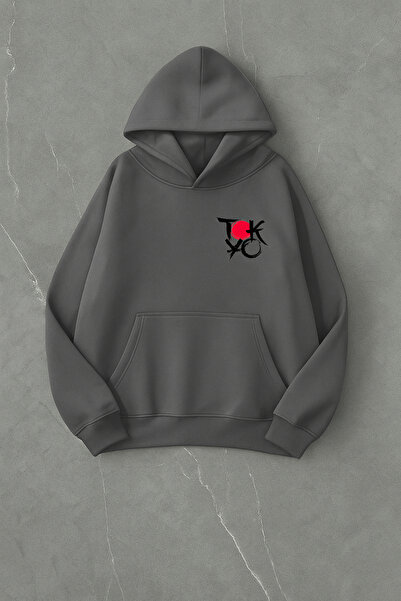 LORVEX Swea din bumbac unisex cu imprimeu Tokyo tricou