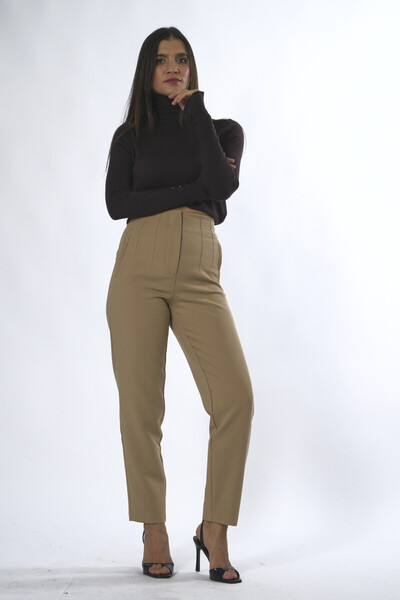 ABBRA Women's Front Flare Trousers