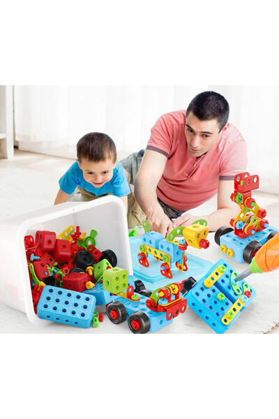 Pitikot Educational and interactive STEM toy 404 pieces 3D puzzle construction set