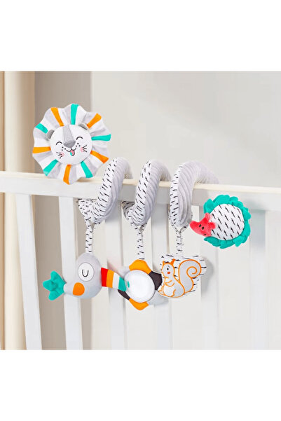 OEM Jucărie spiralată pentru pătuțuri sau cărucioare - Leu Gri