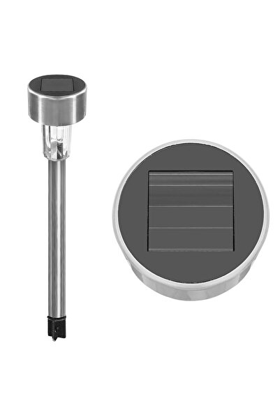 Generic عمود طاقة شمسية خارجي توباغو IP 44 4000K رمادي ملهم