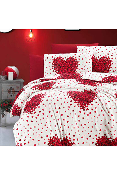 sehra Pillow Case 70% Cotton 30% Polyester Mold Rose Flower Geometric Pattern 50X70 cm Size