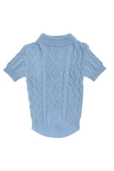 OEM Pulover albastru cu mâneci împletite pentru animale de companie