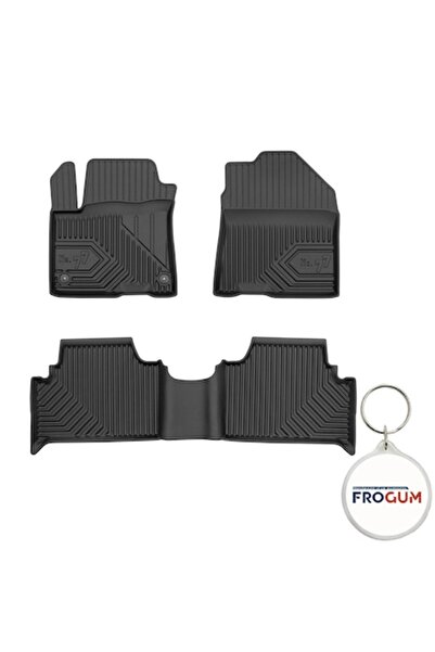 FroGum Set 3 covorașe de cauciuc Premium 3D pentru Hyundai Kona Electric (inc...
