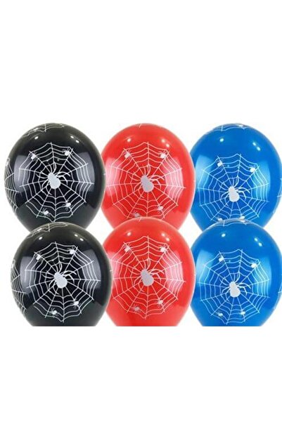 İSTOÇ PARTİ بالون مطبوع عليه شبكة العنكبوت 10 قطع