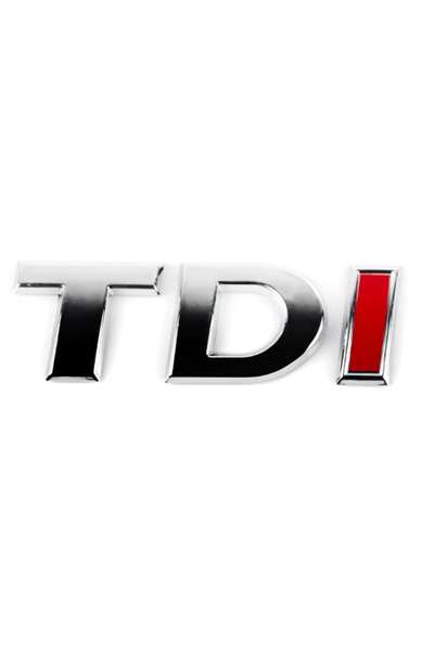 Yan Sanayi Tdi I Red Chrome Trunk Lettering Jetta 2011>2015 Compatible