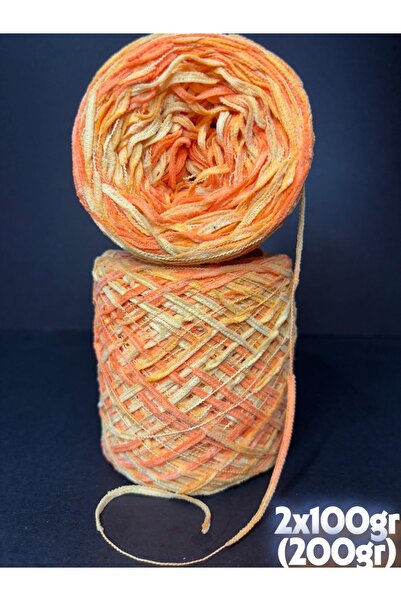 Ana&Kuzusu İplik Cordon inteligent din catifea cu gradient de culoare portoca...