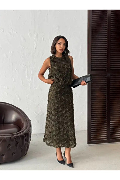 cemo Rose Patterned Tulle Skirt