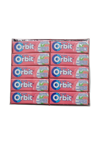 Wrigleys ORBIT WATERMELON - Τσίχλα με γεύση καρπούζι, 30 πακέτα x 14 γρ.