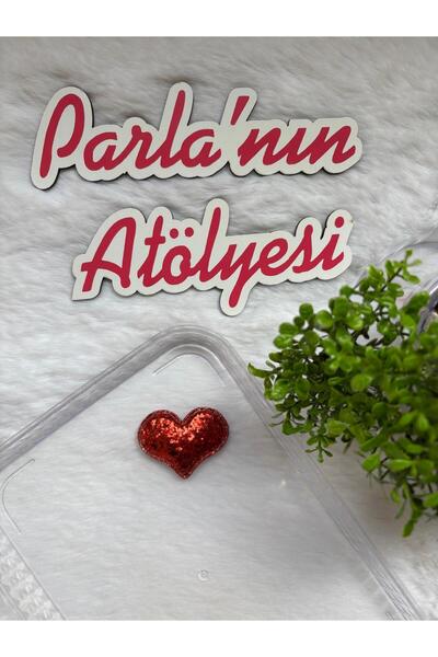 SOFT 0-3 Years Old Baby with Little Hair or No Hair Hairpin Red Glitter Heart