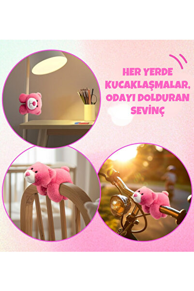 TUENGİ STORE Cute Plush Teddy Bear Bracelet Plush Toy Attached to Wrist Slap Teddy Bear Bracelet and Decor 25 cm