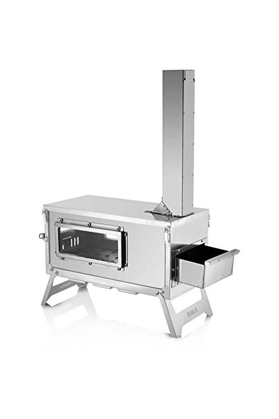 Genel Markalar Paslanmaz Çelik Kuzineli Kamp Çadır Sobası - KM01