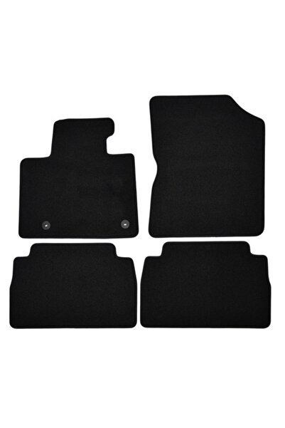 J&J automotive Set de covorașe auto premium din velur negru pentru HYUNDAI Sa...