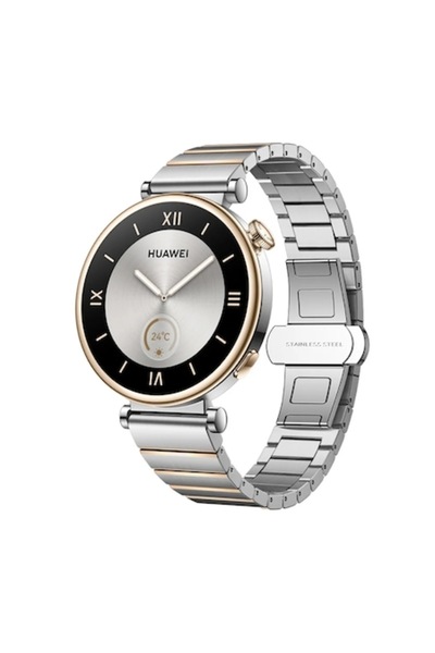 Nordic Curea metalică pentru încheietura mâinii Huawei Watch GT4, 41 mm, argintie