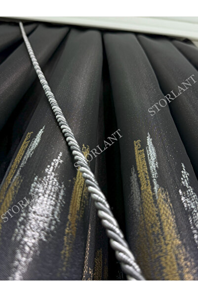 Storlant Ardil Black Panel Background Curtain L Preferred - 1/3 Frequent Pleats L with Accessories Gift L Suitable for Any Room