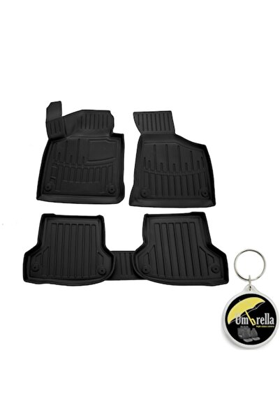 Umbrella Set covorase auto cauciuc G.Modern Line 3D pentru Audi A3 (8P) (2003-2012) si breloc