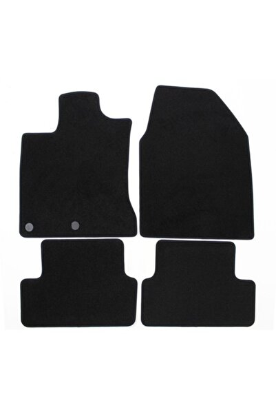 J&J automotive Set de covorașe premium din velur negru pentru NISSAN Qashqai,...