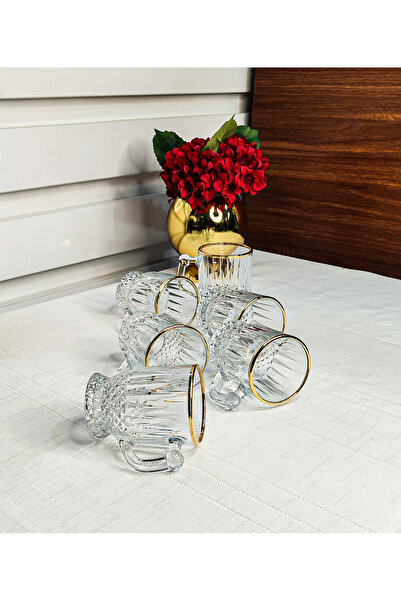 SEÇKİNEV Istanbul Real Gilded (Gold) Coffee and Tea Cup