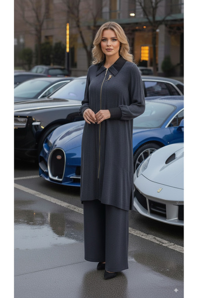 MÜSEMMA Large Size Silk Kupra Tuğba Set