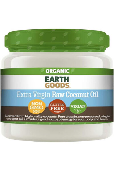 Earth Goods Organic زيت جوز الهند البكر الممتاز 200 مل × 6