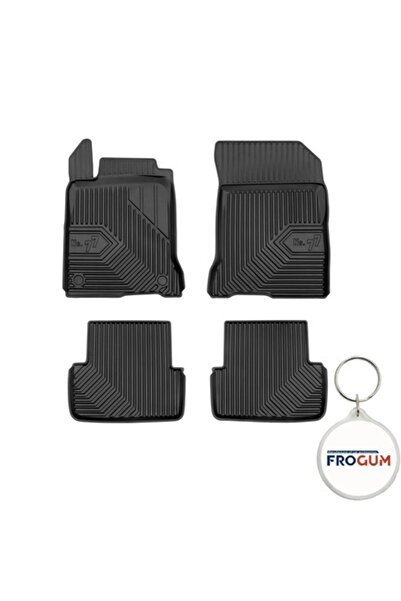 FroGum Set 4 covorașe auto din cauciuc Premium 3D pentru Renault Laguna III Combi (07.2007 - 04.2016) + breloc