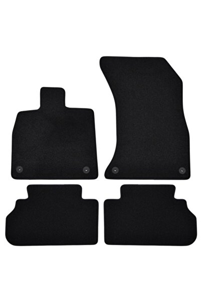 J&J automotive Set covorașe velur premium, negre, Audi Q5, 2017-, 4 buc.