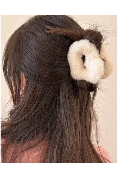 NEW HİLL Heart-Shaped Feathered 7 cm Medium-Sized Snap Buckle